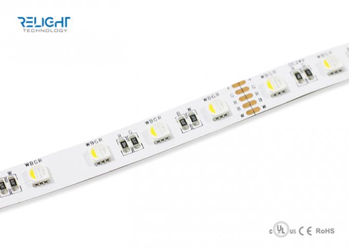 Estándar flexible de la tira CE/ROHS/UL del poder más elevado 24V RGBW 5050 RGB LED