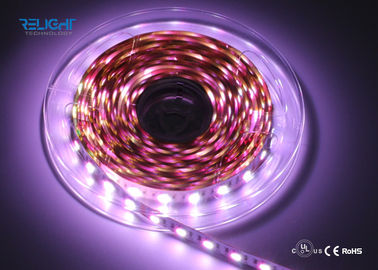 Reencienda la tira flexible decorativa de DC 12V 24V SMD5050 RGB LED de la tira de la cinta del LED